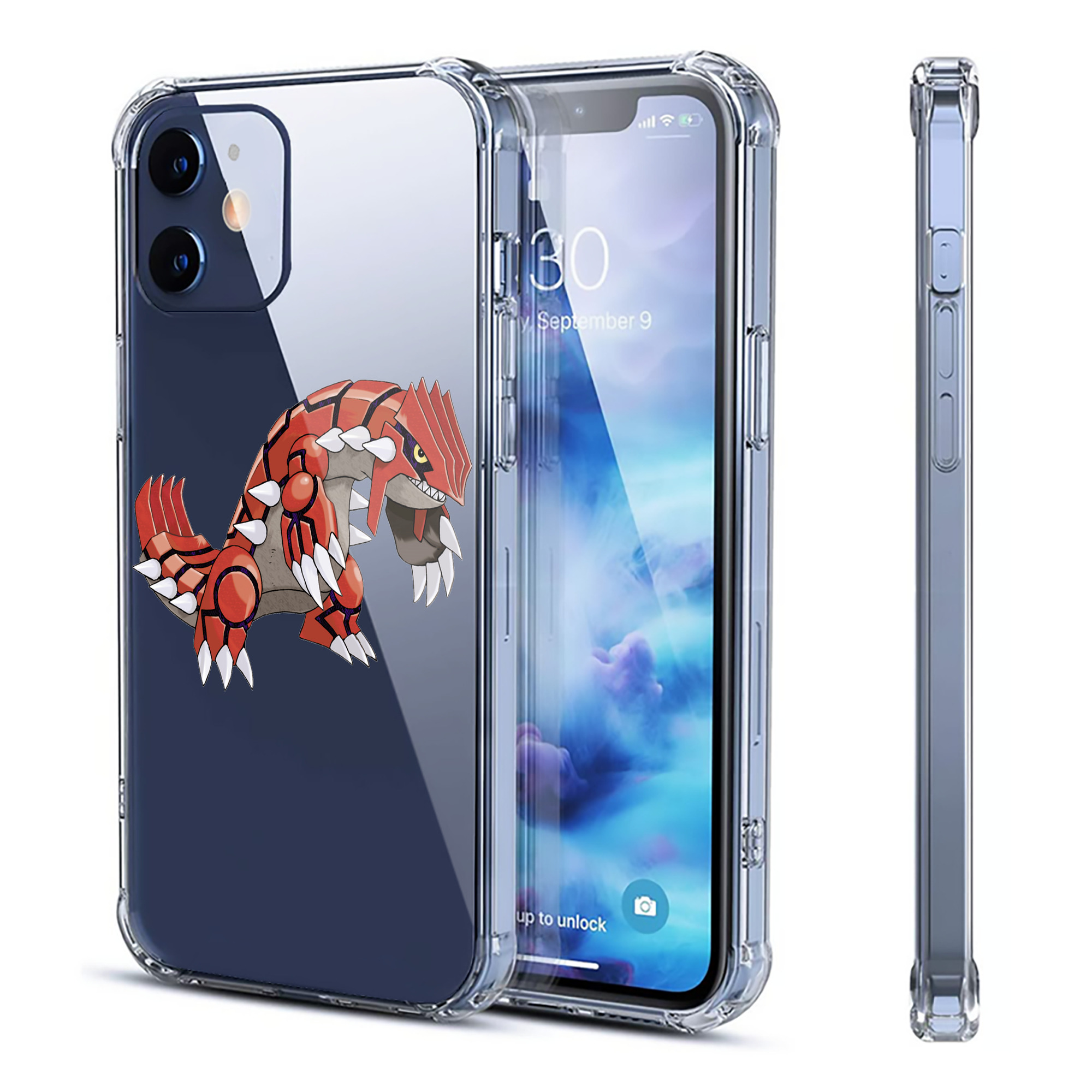 （画像用） ポケットモンスター Pokémon 【iPhone 12シリーズ対応】透明スマホケース（クリアソフトケース）